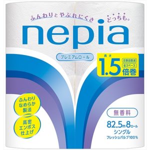 ネピアＰトイレットロール１．５倍巻シングル８Ｒ
