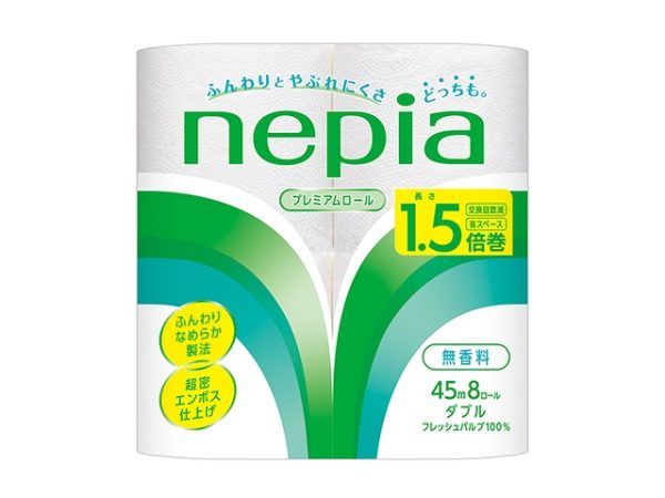 ネピアＰトイレットロール１．５倍巻ダブル８Ｒ