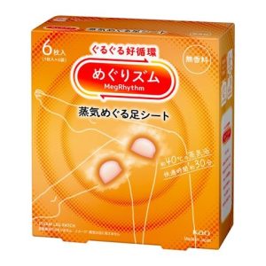 めぐりズム蒸気でじんわり足シート無香料６枚入