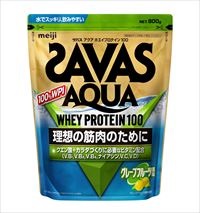ザバス(SAVAS) アクアホエイプロテイン100 グレープフルーツ風味 [WPI] 800g 明治