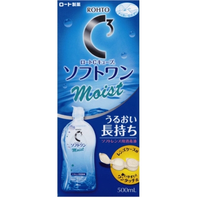 ロートCキューブ ソフトワン モイスト 500ML ソフトコンタクトレンズ消毒剤