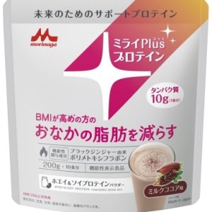 ミライPlusプロテインミルクココア味　ホエイ＆ソイプロテイン200g