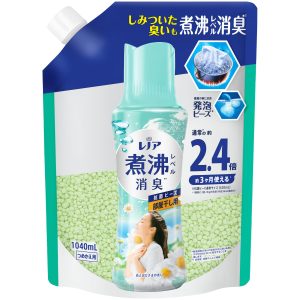 *レノア煮沸レベル消臭抗菌ビーズ部屋干し 花とおひさまの香り つめかえ用特大